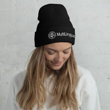 Load image into Gallery viewer, MultiLingual Cuffed Beanie (multiple colors)