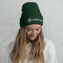 Load image into Gallery viewer, MultiLingual Cuffed Beanie (multiple colors)