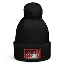 Load image into Gallery viewer, Remotely Possible Pom pom beanie (multiple colors)