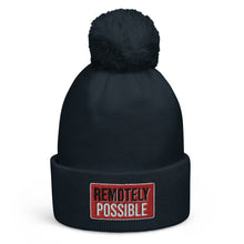 Load image into Gallery viewer, Remotely Possible Pom pom beanie (multiple colors)