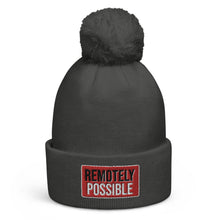 Load image into Gallery viewer, Remotely Possible Pom pom beanie (multiple colors)