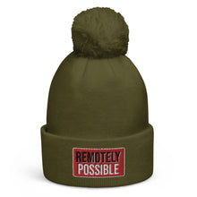 Load image into Gallery viewer, Remotely Possible Pom pom beanie (multiple colors)