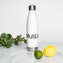 Load image into Gallery viewer, MultiLingual Stainless Steel Water Bottle
