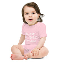 Load image into Gallery viewer, MultiLingual Screamer Baby short sleeve one piece (multiple colors)
