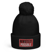 Load image into Gallery viewer, Remotely Possible Pom pom beanie (multiple colors)
