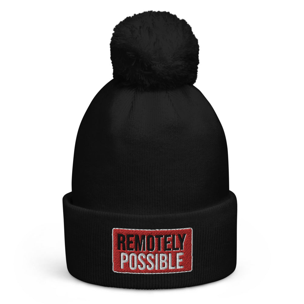 Remotely Possible Pom pom beanie (multiple colors)