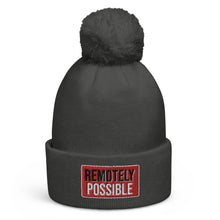 Load image into Gallery viewer, Remotely Possible Pom pom beanie (multiple colors)
